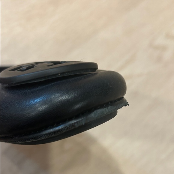 Tory Burch Black Leather Ballet Flats - Picture 7 of 15